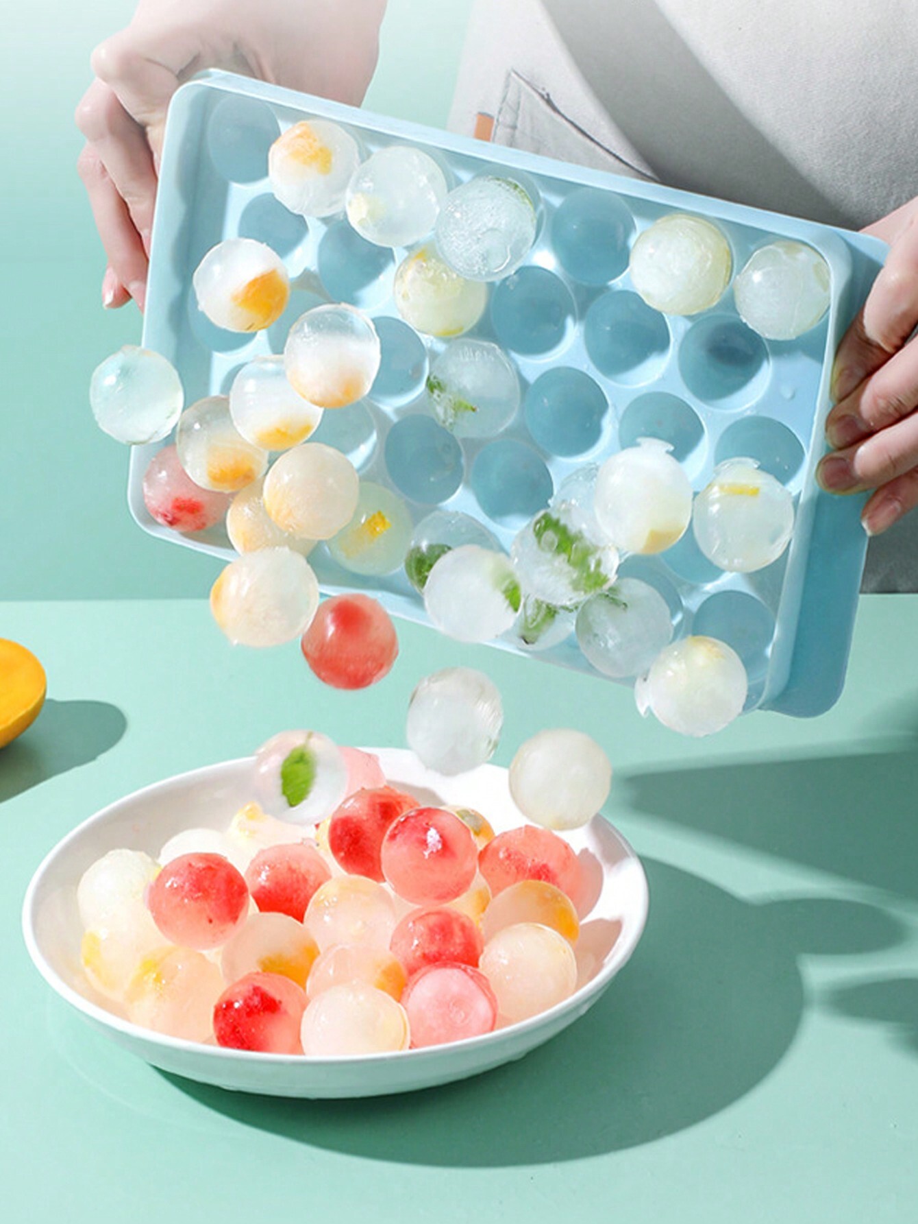 Outdoor Camping Set - 1pc Round Ice Cube Tray With