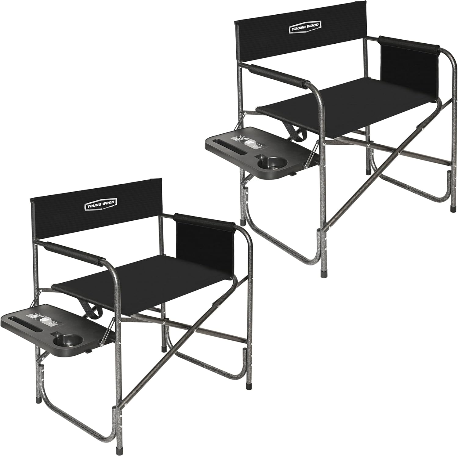 Outdoor Camping Table Foldable - Foldable Camping Chair with Side Table,