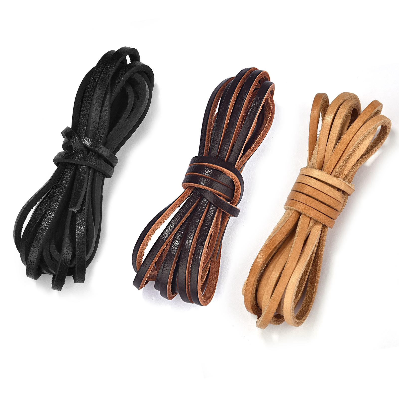 Paracord Bracelet - 2 Meters Retro Genuine Leather Cord