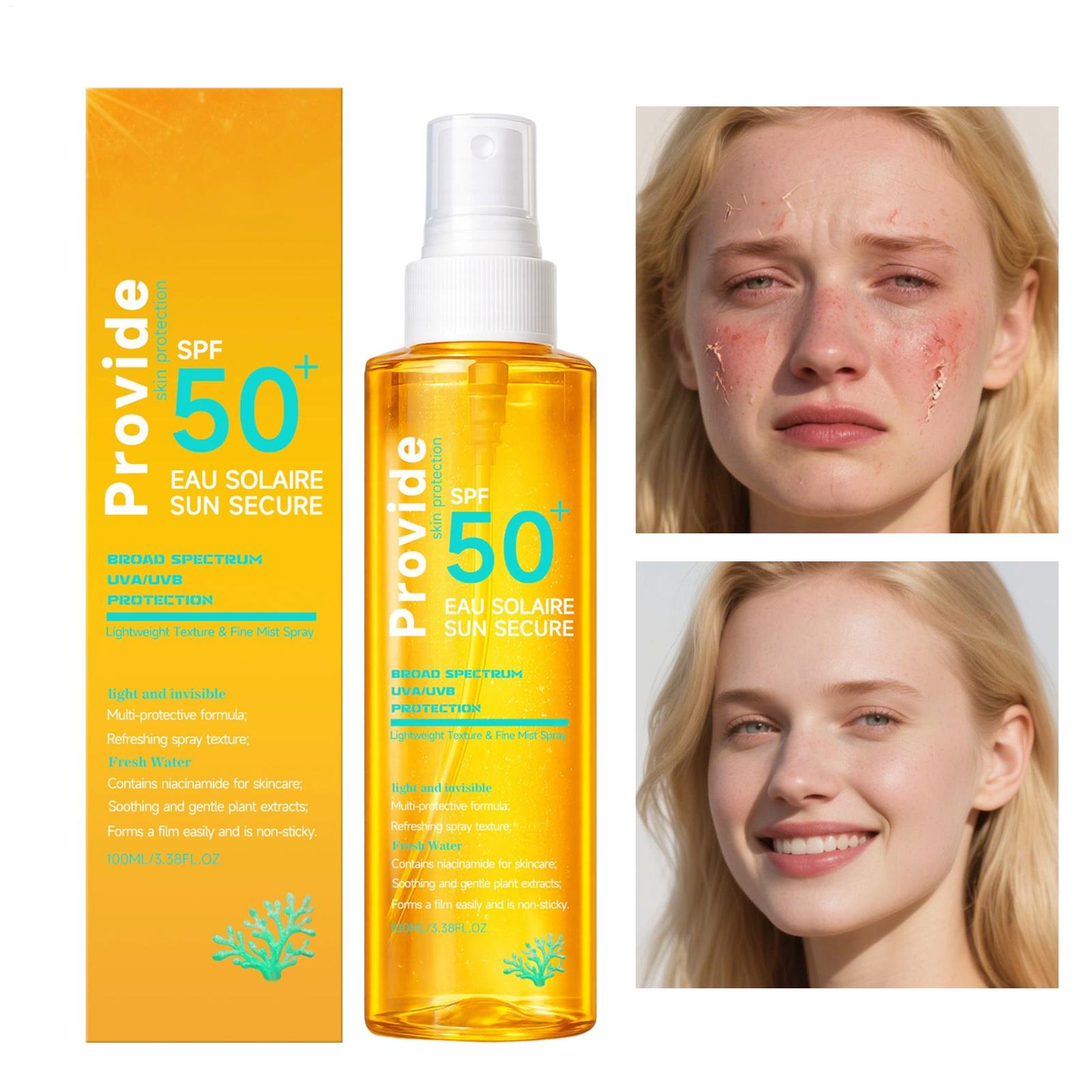Outdoor Camping Set - 100ml UV Protection Sunscreen Spray Mist