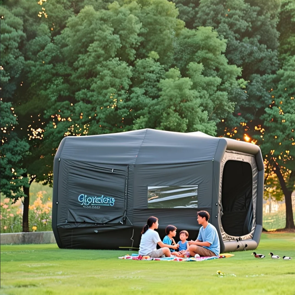 Outdoor Camping Inflatable Tent - Airtight Air Tent Multi-Family Outdoor Fast