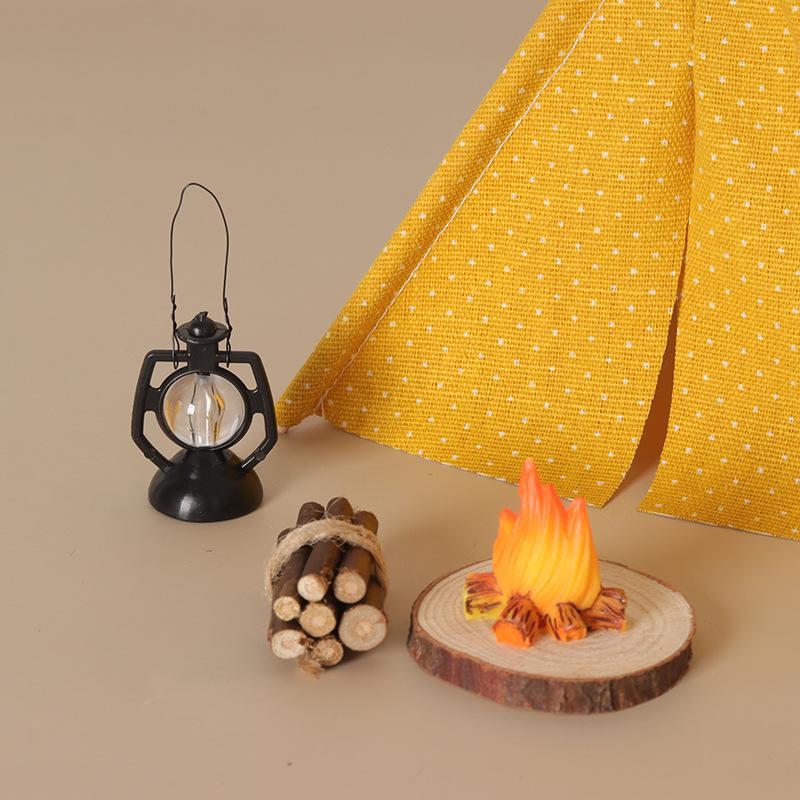 Outdoor Camping Set - 🛒1:12 Scale Camping Tent Model Decoration