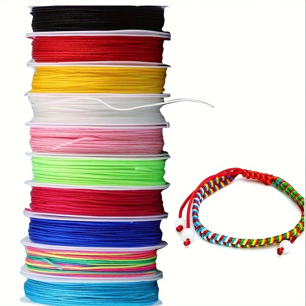Paracord Bracelet - 10pcs Random color, thread, woven rope,