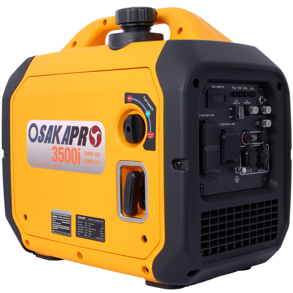 Outdoor Camping Trailer - 3500 Watt Portable Inverter Generator Gas