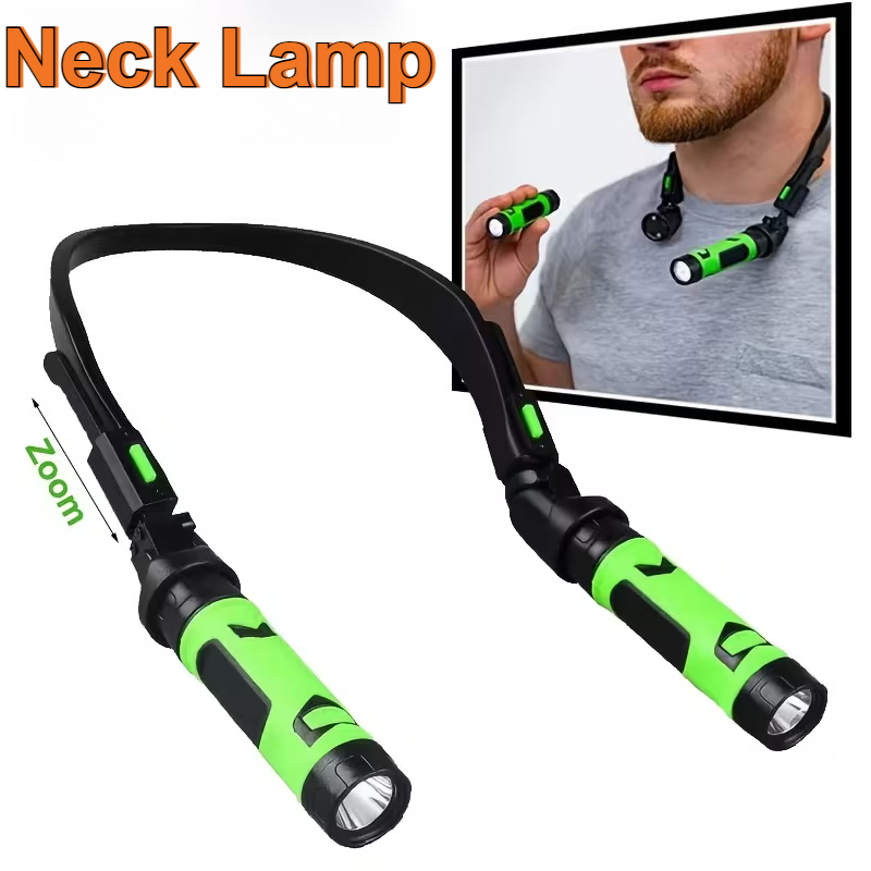 Outdoor Camping Essentials - USB Rechargeable LED Neck Light Hands