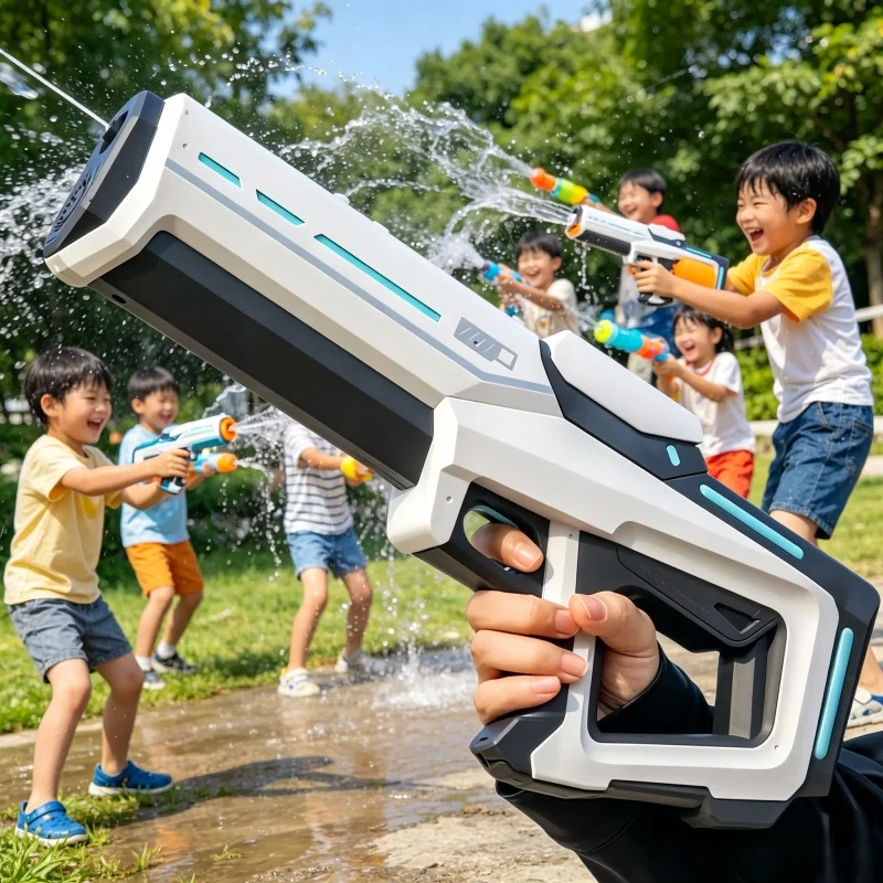 Outdoor Camping Games For Kids - Powerful Automatic Electric Water Blaster for