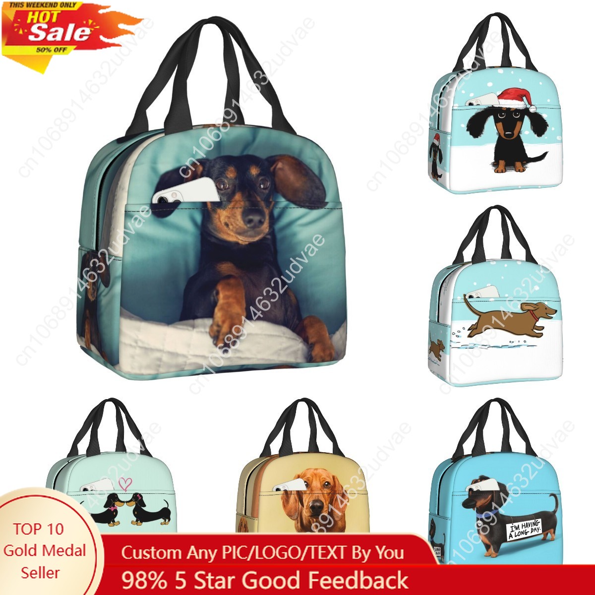 Outdoor Camping Food - Dachshund Thermal Insulated Lunch Bag Women