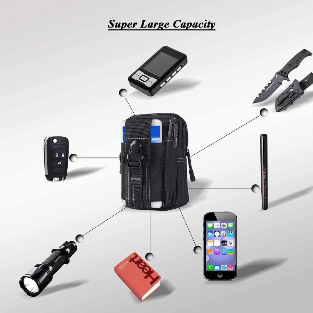 Tactical Molle Belt Pouch Mili - مراجعة Outdoor Camping Bag وسعره