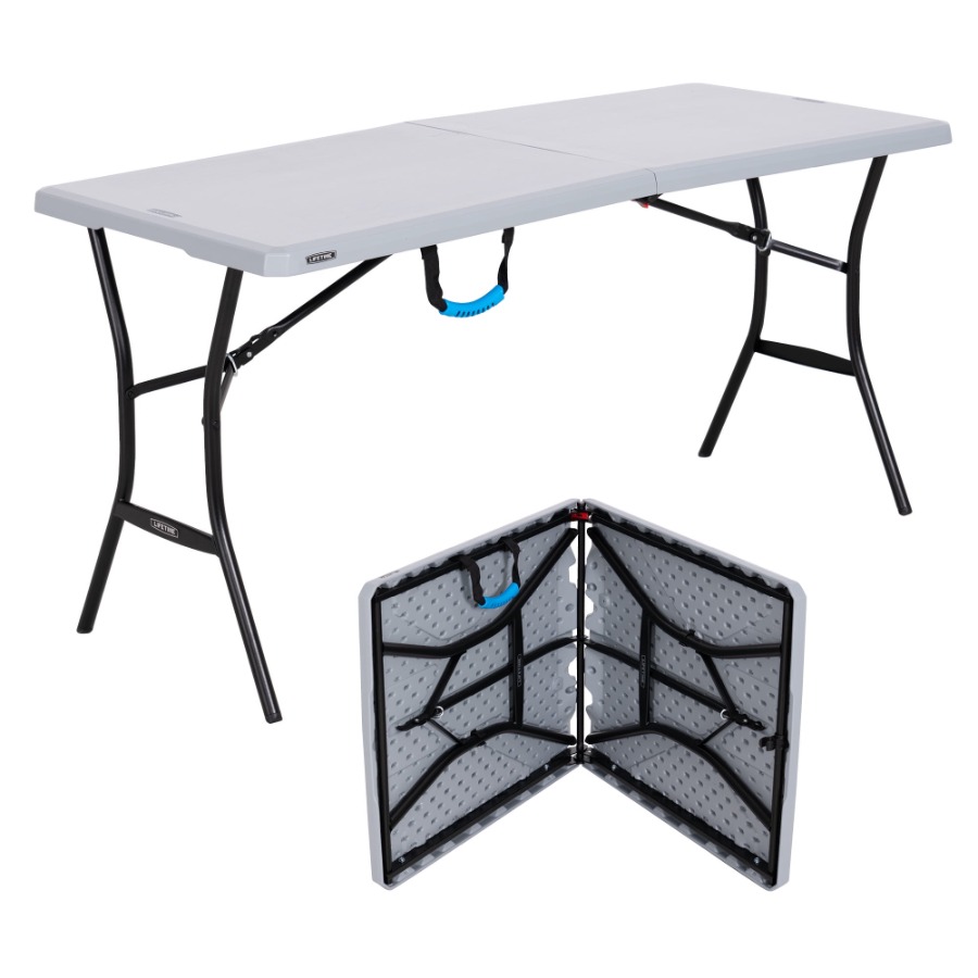 5-Foot Foldable Utility Table  - مراجعة Outdoor Camping Table Foldable وسعره