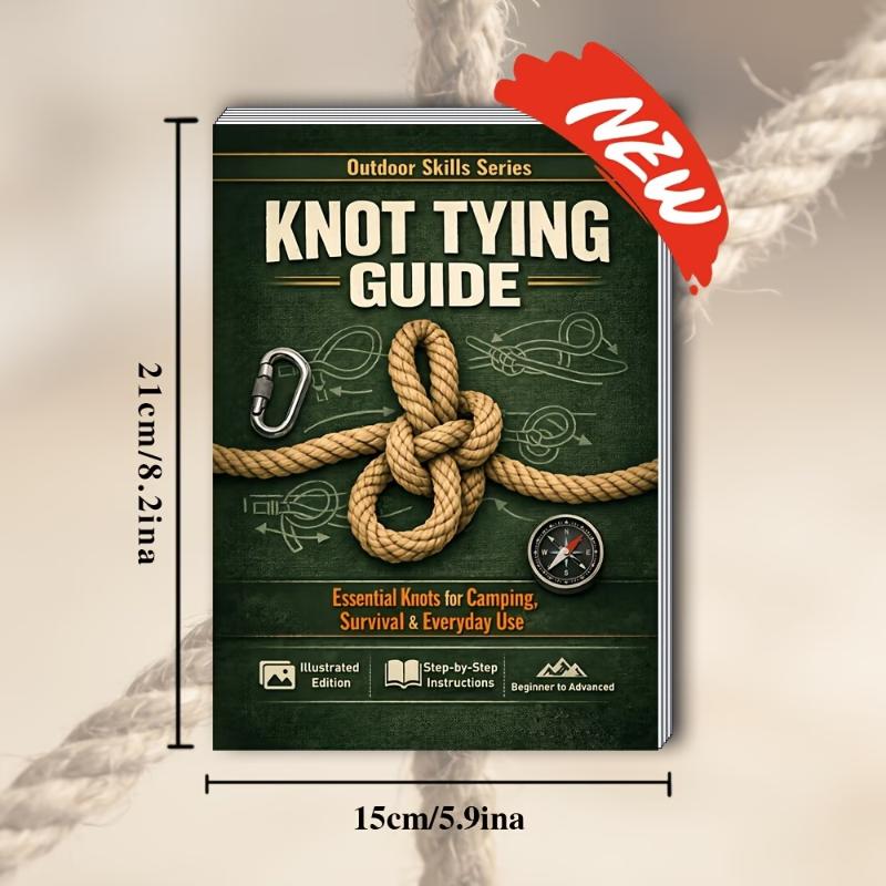 Essential Knot Tying Guide Boo - مراجعة Outdoor Camping Essentials وسعره