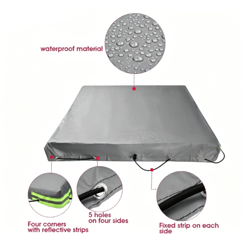 1Pc 420D Oxford Waterproof UV  - مراجعة Outdoor Camping Trailer وسعره