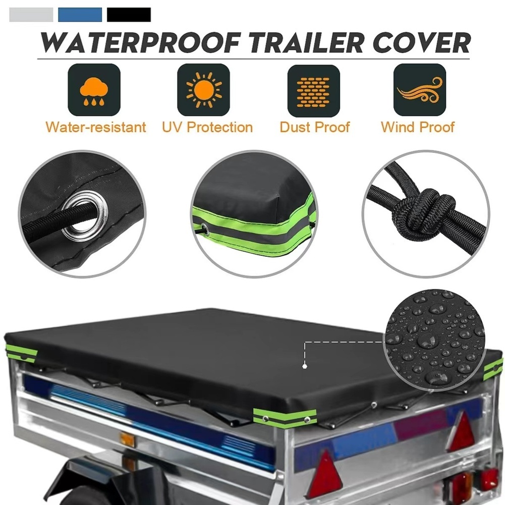 1Pc 420D Oxford Waterproof UV  - مراجعة Outdoor Camping Trailer وسعره