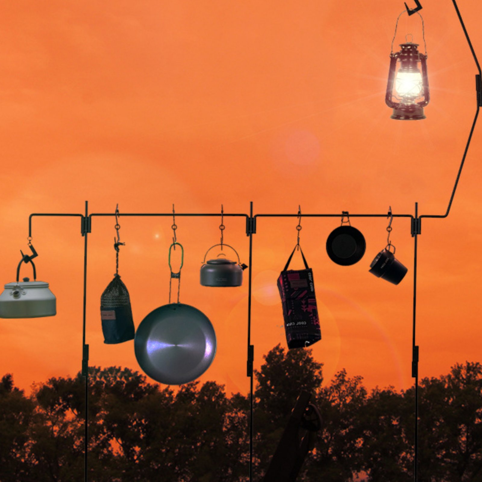 Camping Lantern Stand Detachab - مراجعة Kitchen Outdoor Camping وسعره