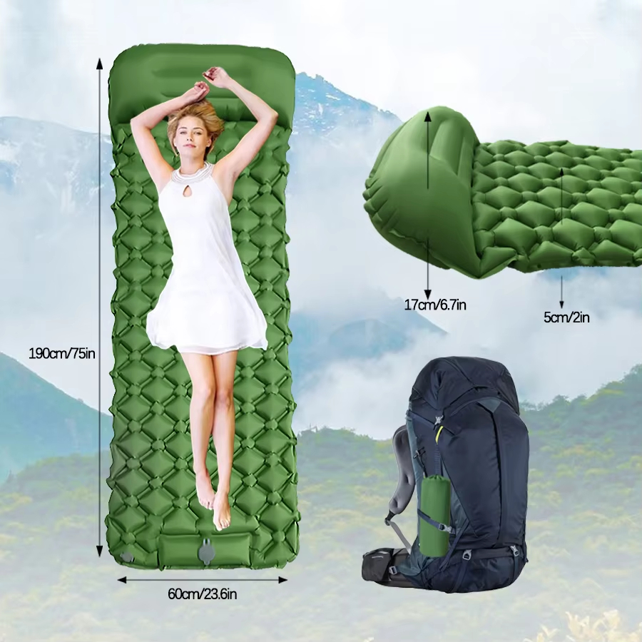 190*60cm Outdoor Camping Infla - مراجعة Outdoor Camp وسعره