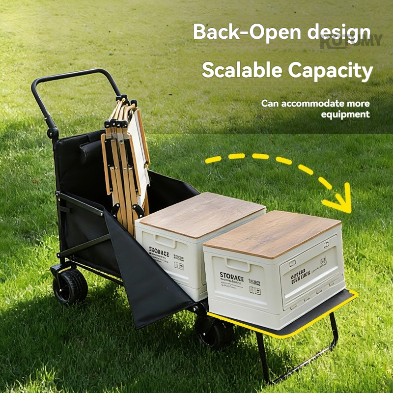 Foldable Camping Wagon with Ta - مراجعة Outdoor Camping Trailer وسعره