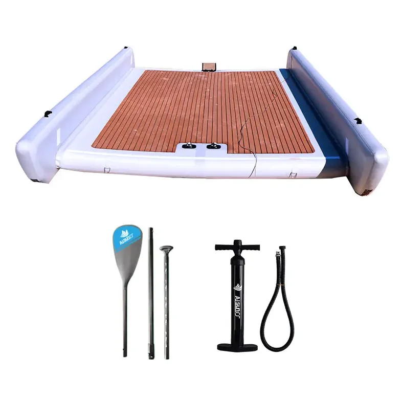 5M Inflatable Pontoon Fishing  - مراجعة Outdoor Camping Inflatable Tent وسعره