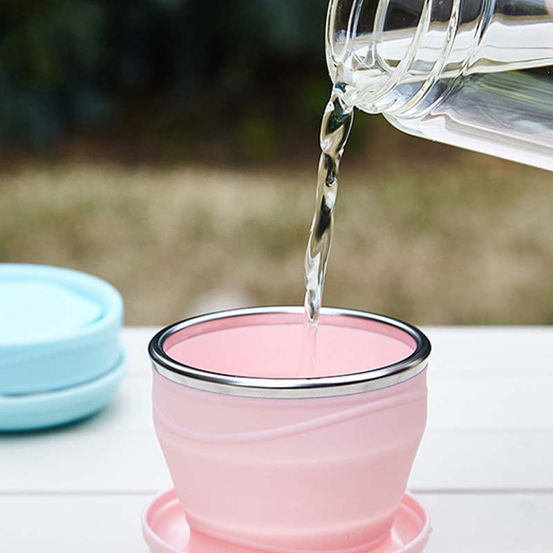 1Pcs Food Grade Silicone Foldi - مراجعة Outdoor Camping Food وسعره