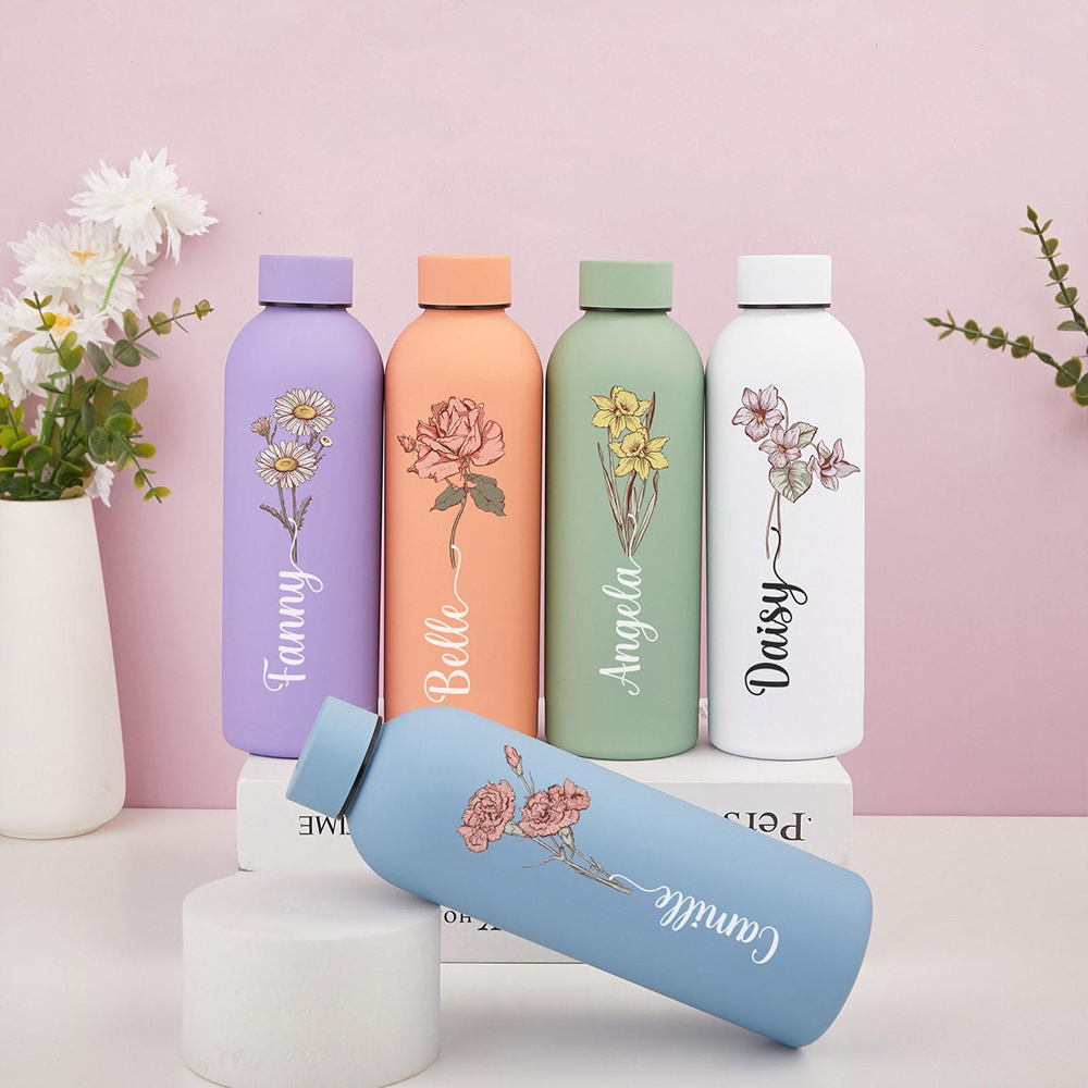 Customized floral water bottle - مراجعة Outdoor Camping Items وسعره