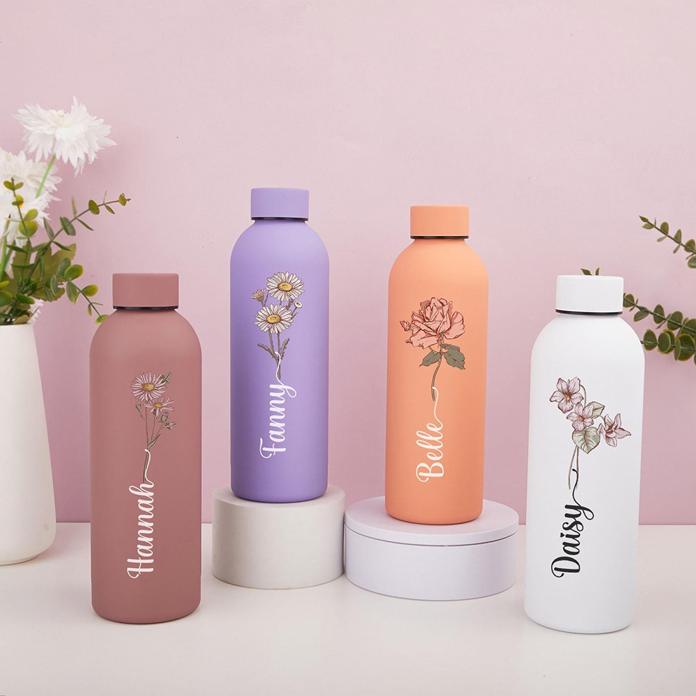 Customized floral water bottle - مراجعة Outdoor Camping Items وسعره