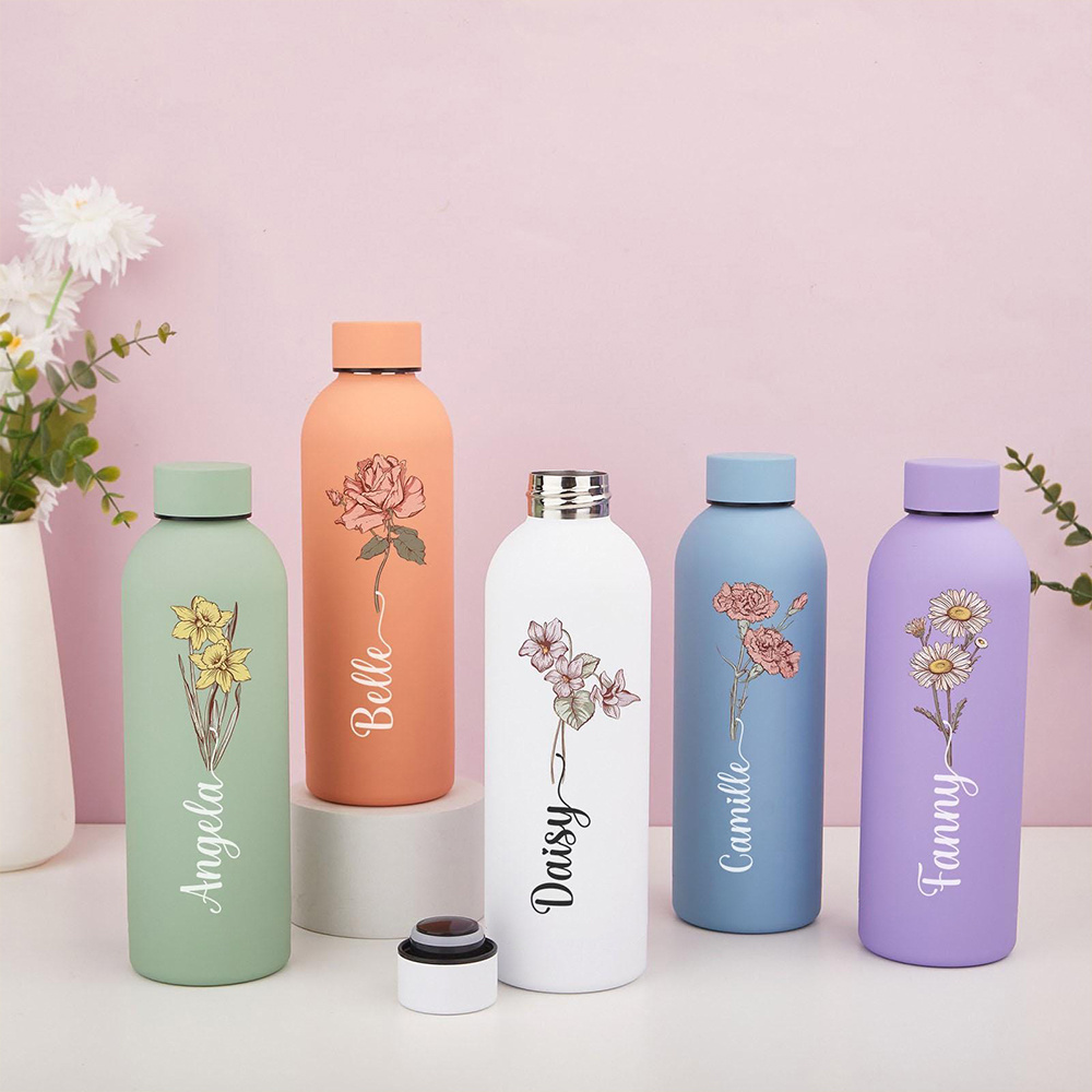 Customized floral water bottle - مراجعة Outdoor Camping Items وسعره