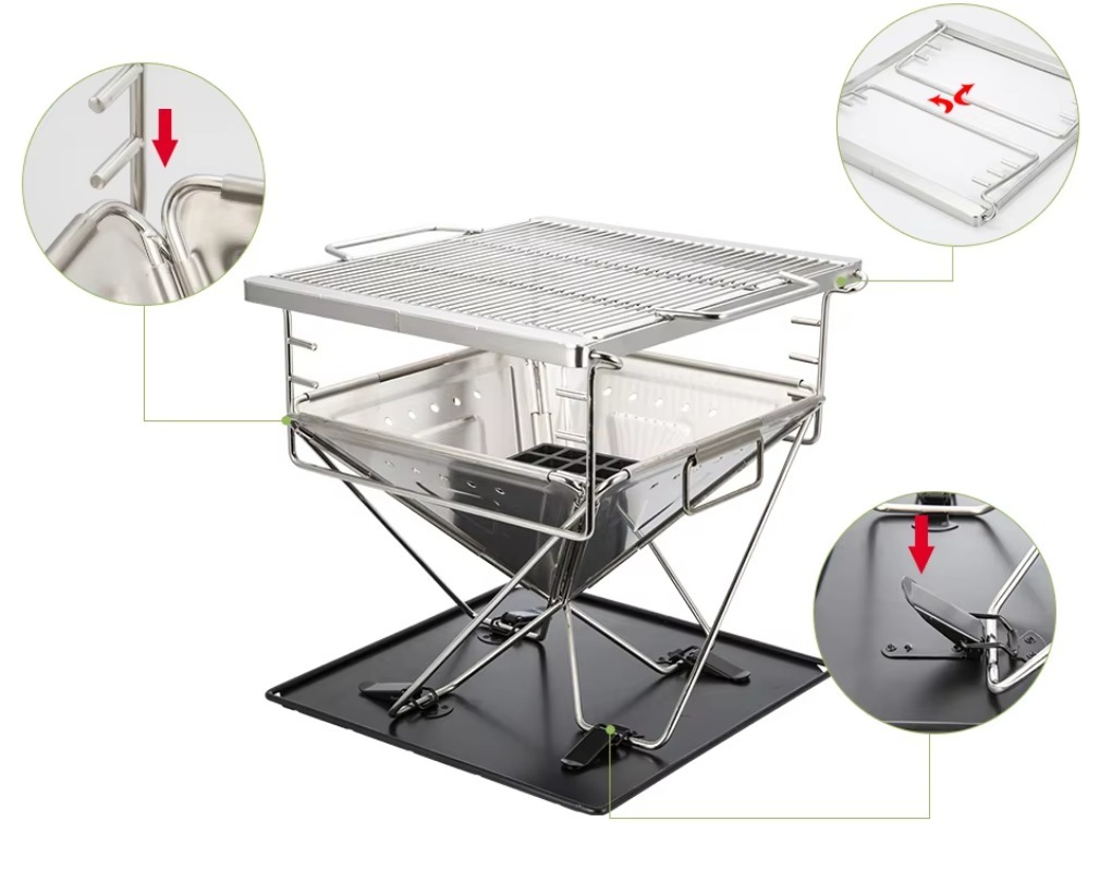 【Best-selling】Adjustable Folda - مراجعة Outdoor Camping Bbq وسعره