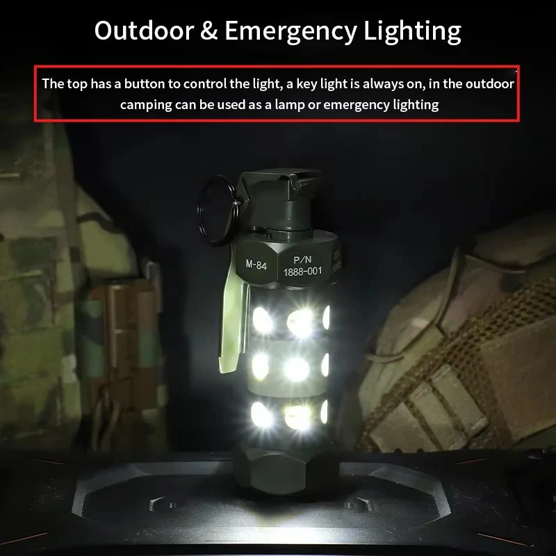 ABS Alloy M84 Flashbang Grenad - مراجعة Outdoor Camping Toys وسعره