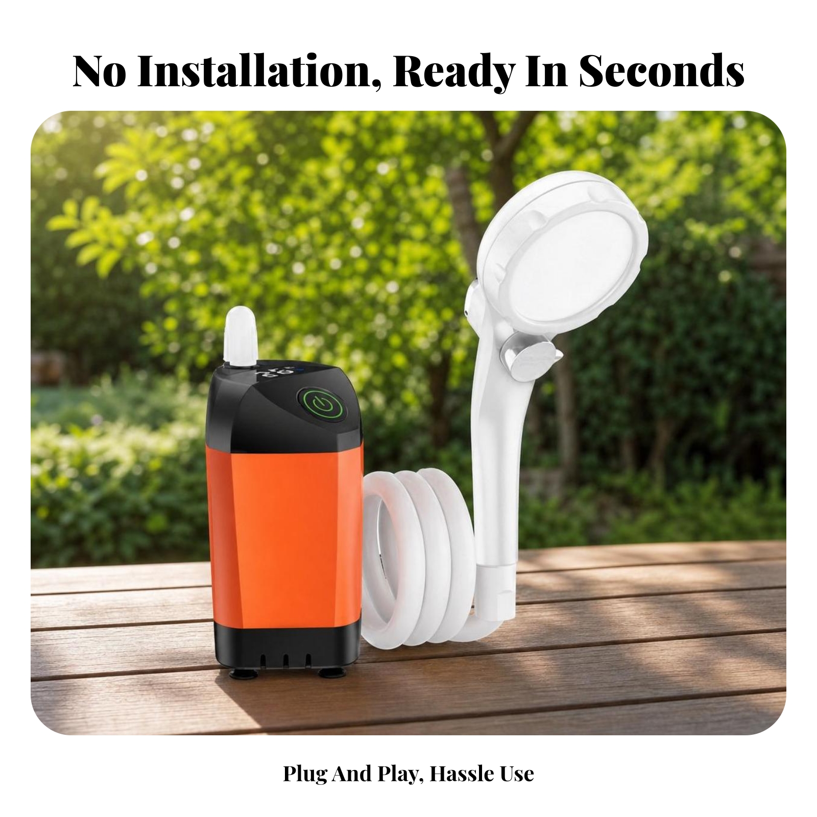 Portable Shower USB Charging H - مراجعة Outdoor Camping Set وسعره