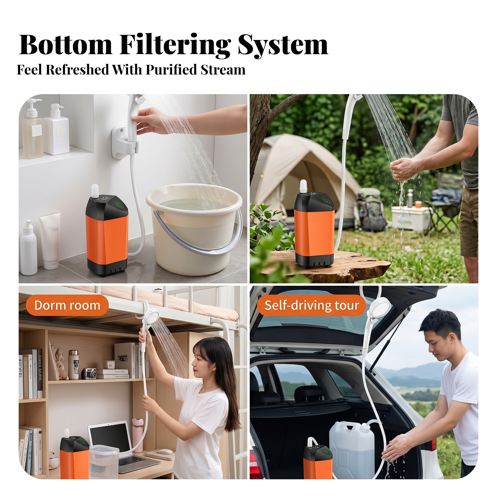 Portable Shower USB Charging H - مراجعة Outdoor Camping Set وسعره