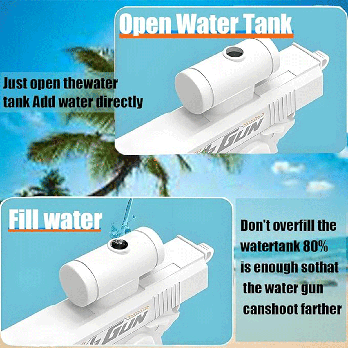 2-Way Water Gun Prank Water Bl - مراجعة Outdoor Camping Games For Kids وسعره