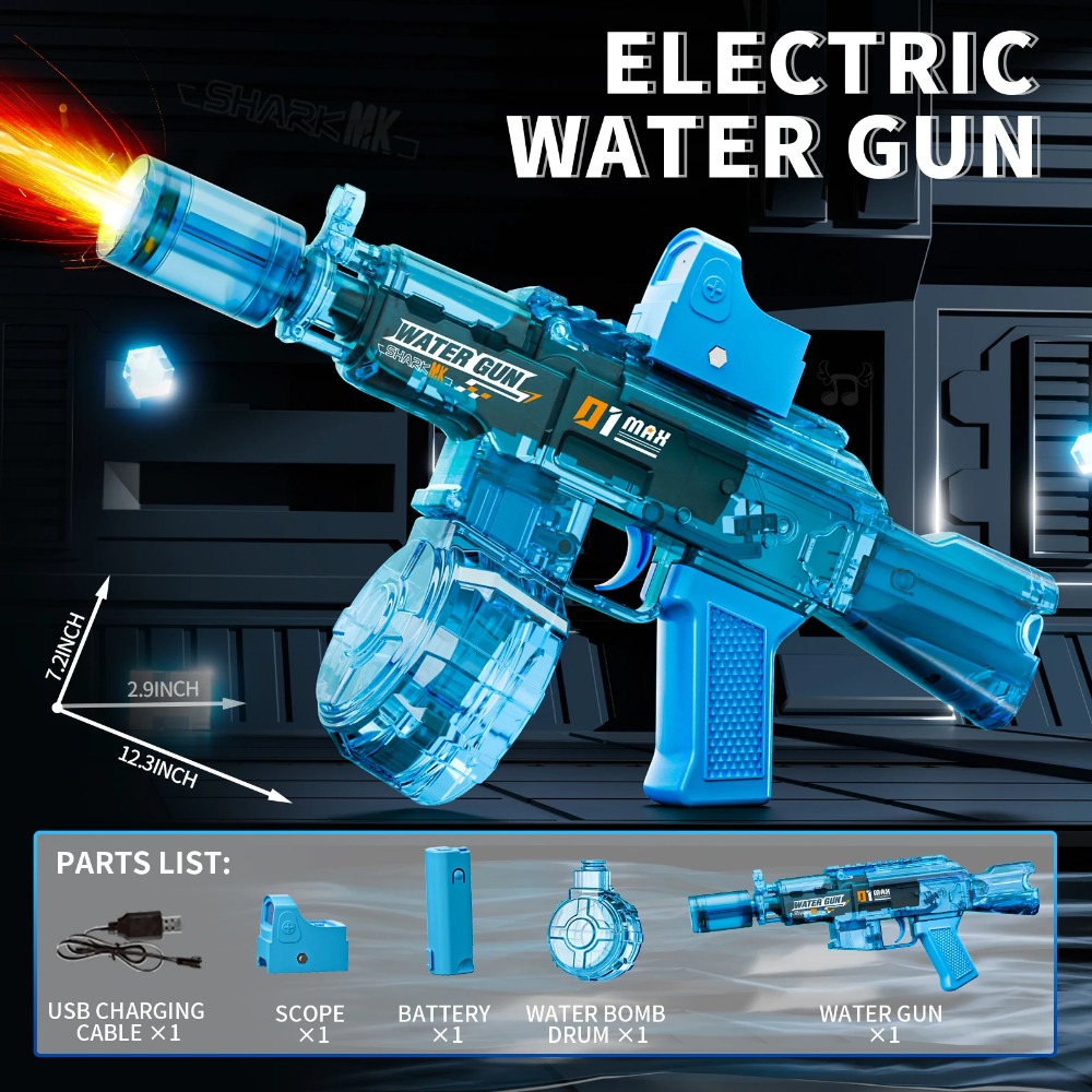 AK Electric Water Gun Toy High - مراجعة Outdoor Camping Games For Kids وسعره