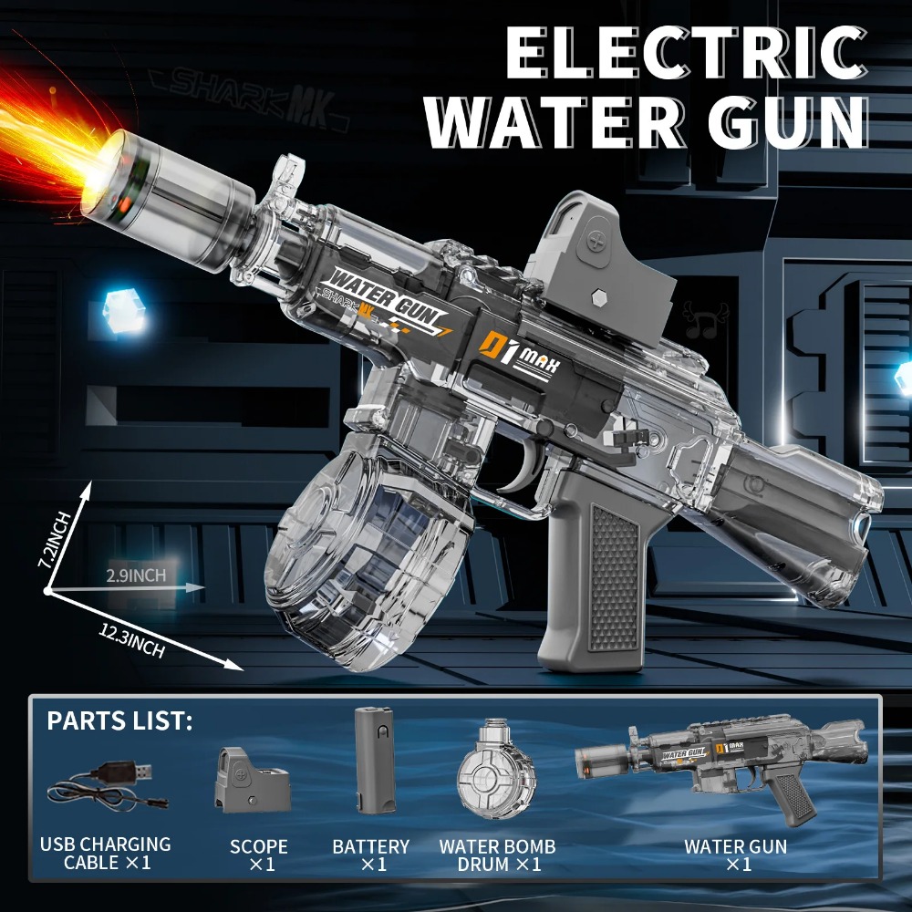 AK Electric Water Gun Toy High - مراجعة Outdoor Camping Games For Kids وسعره