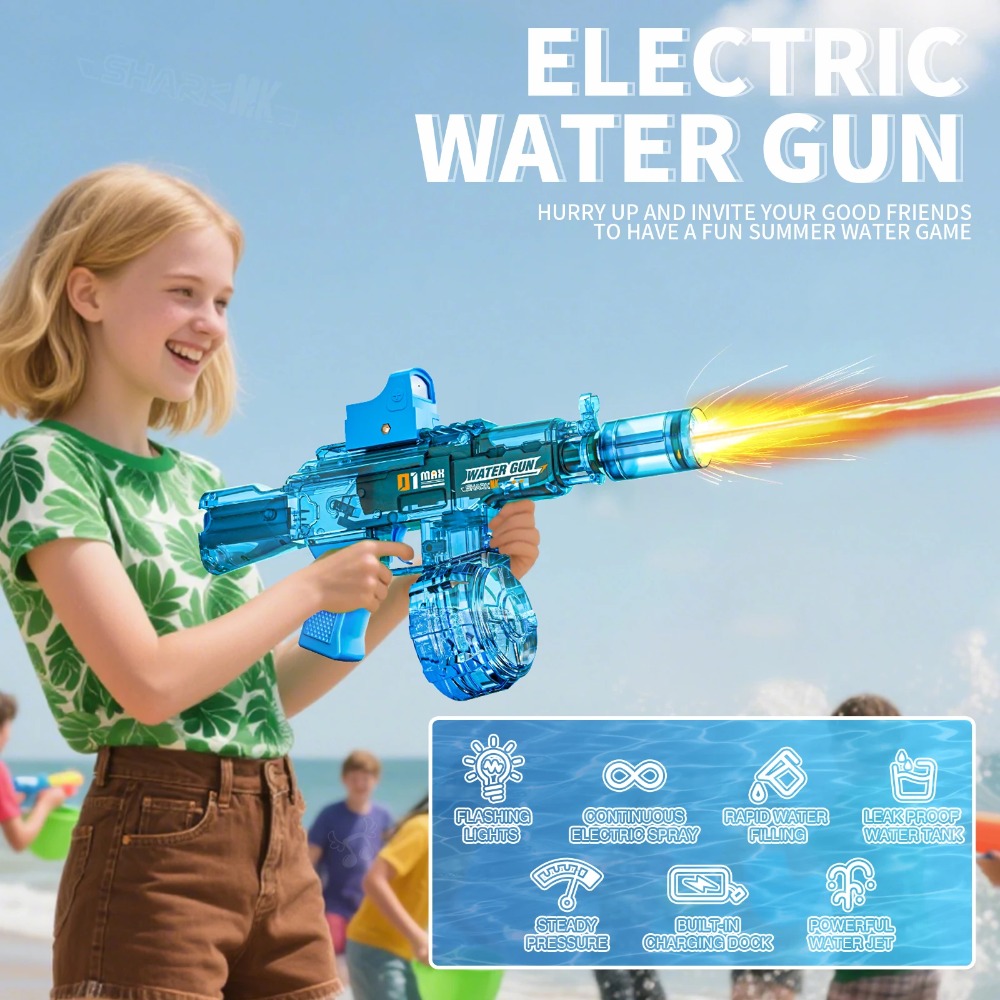 AK Electric Water Gun Toy High - مراجعة Outdoor Camping Games For Kids وسعره
