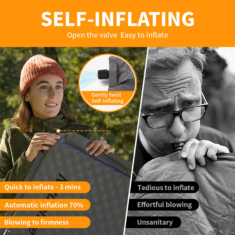 Naturehike D01 Self-inflating  - مراجعة Outdoor Camping Inflatable Tent وسعره