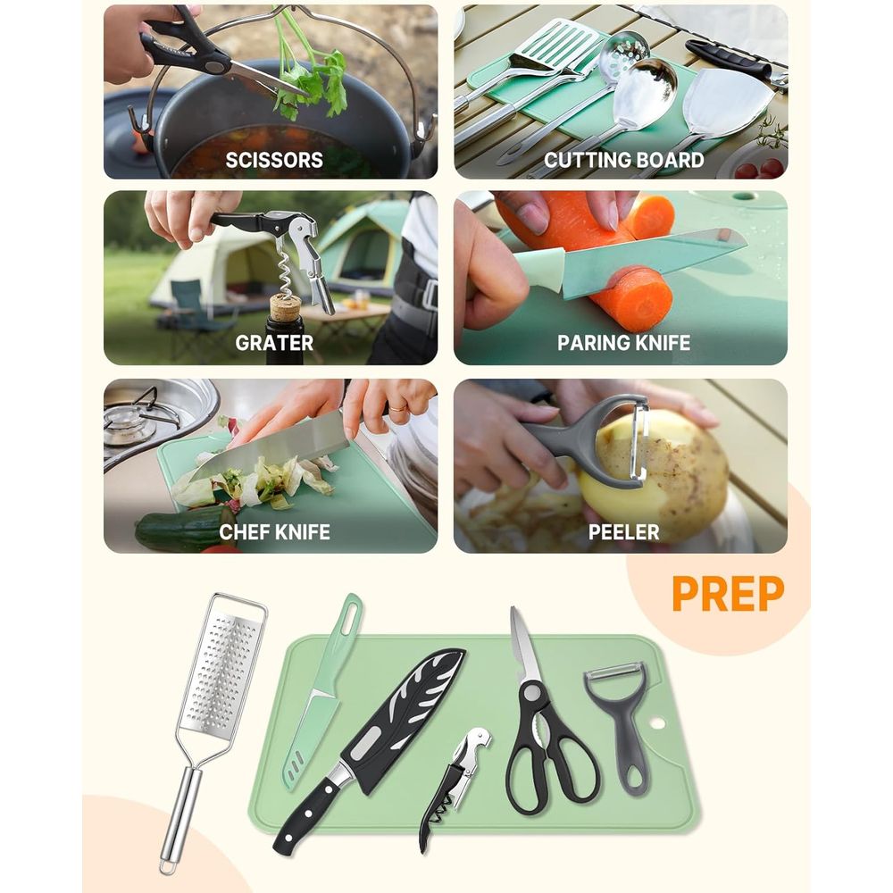 Compact Camping Kitchen Set wi - مراجعة Kitchen Outdoor Camping وسعره