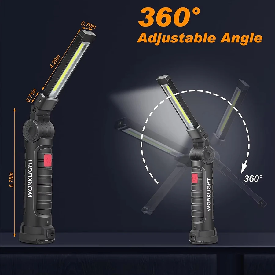 Rechargeable Magnetic Work Lig - مراجعة Outdoor Camping Lantern وسعره