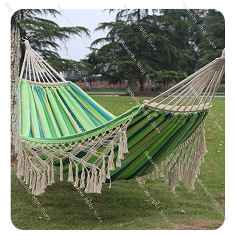 Canvas Double Hammock with Tas - مراجعة Outdoor Chair Camping وسعره