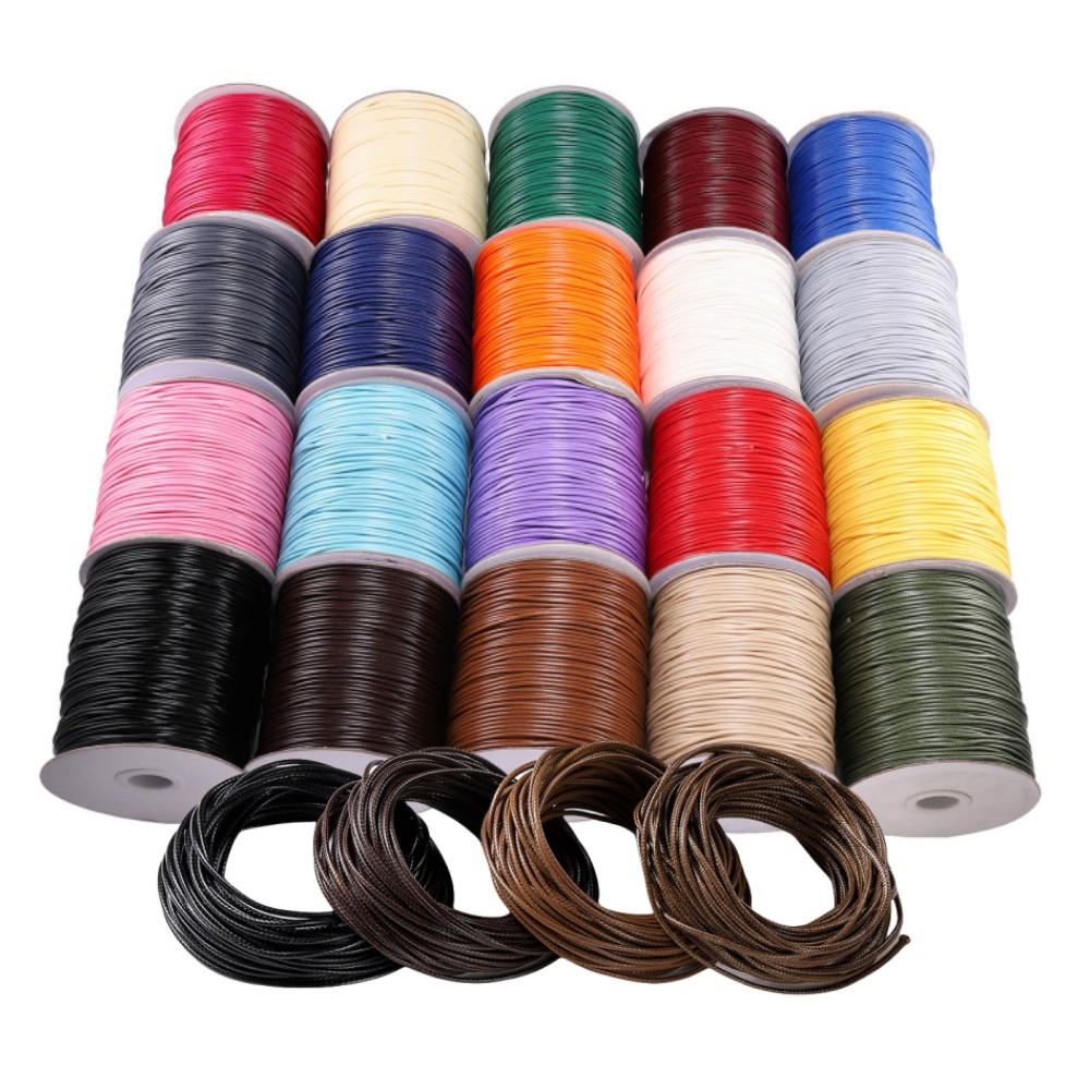 10M/Lot 0.5-2.5mm Leather Line - مراجعة Paracord Bracelet وسعره