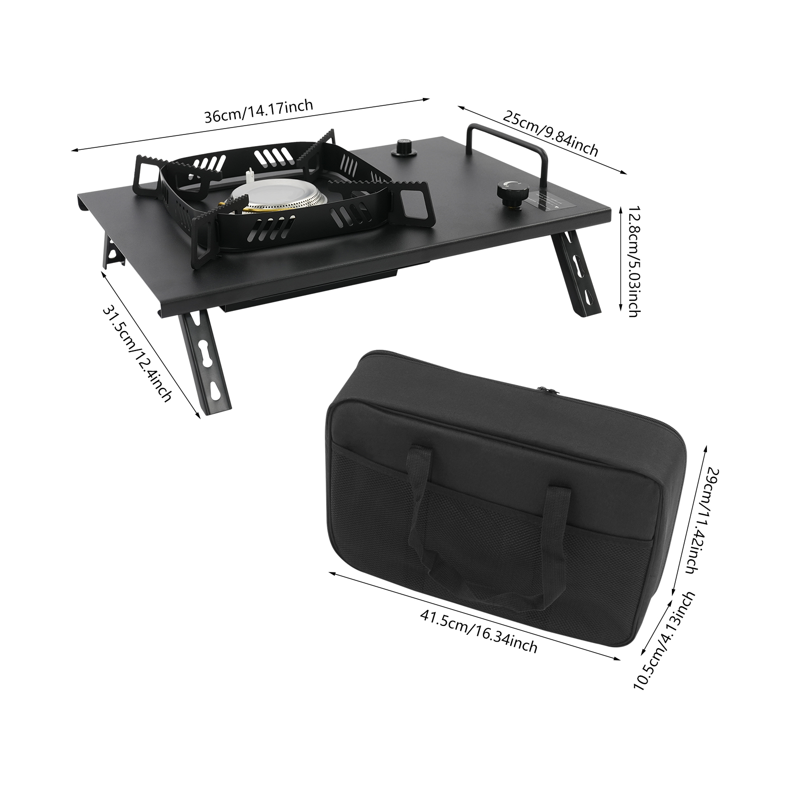 Black Outdoor Gas Stove, Folda - مراجعة Outdoor Camping Bag وسعره