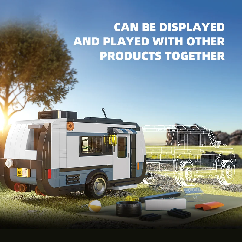393-583PCS Station Wagon Model - مراجعة Outdoor Camping Toys وسعره