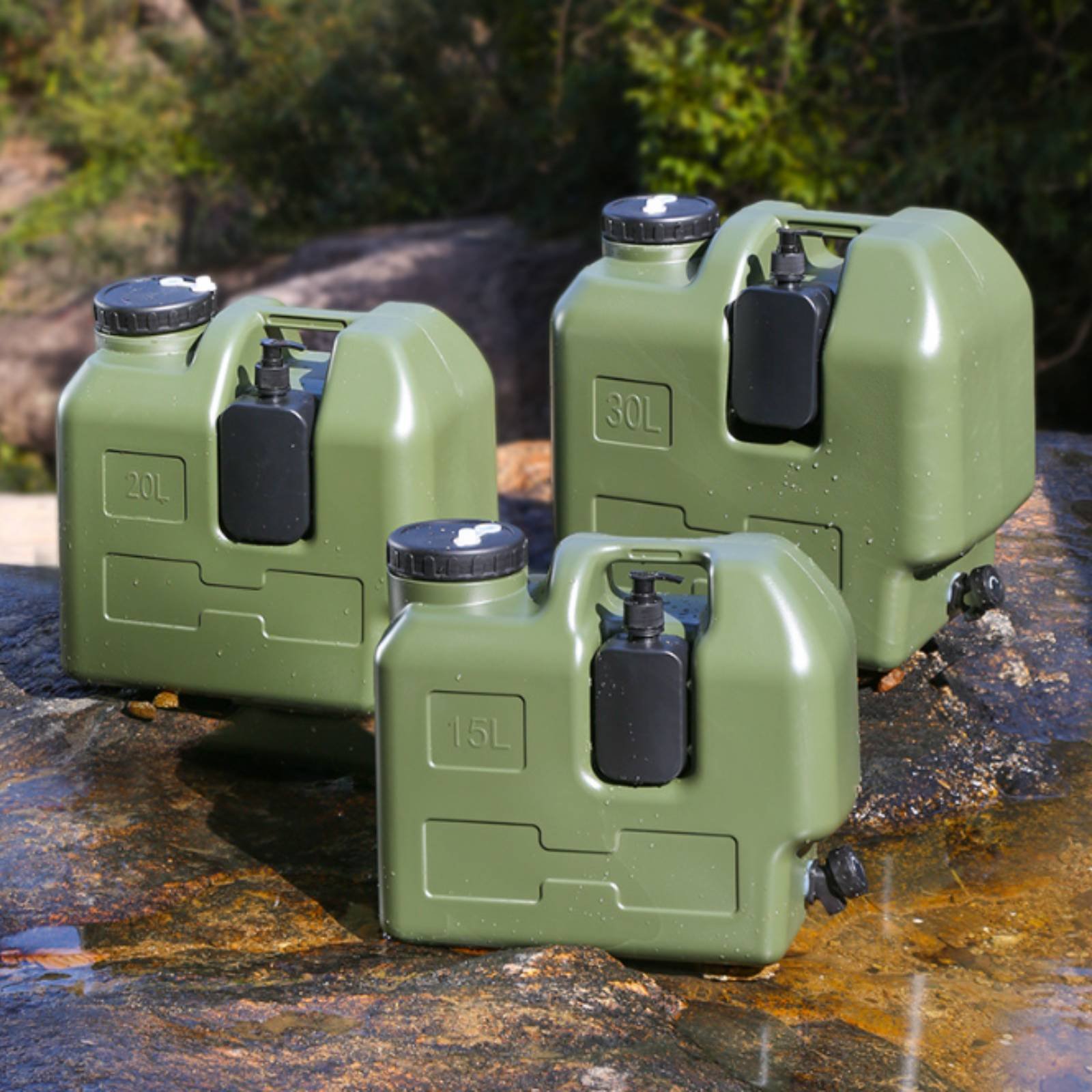 Water Container with Spigot Fo - مراجعة Outdoor Camping Food وسعره