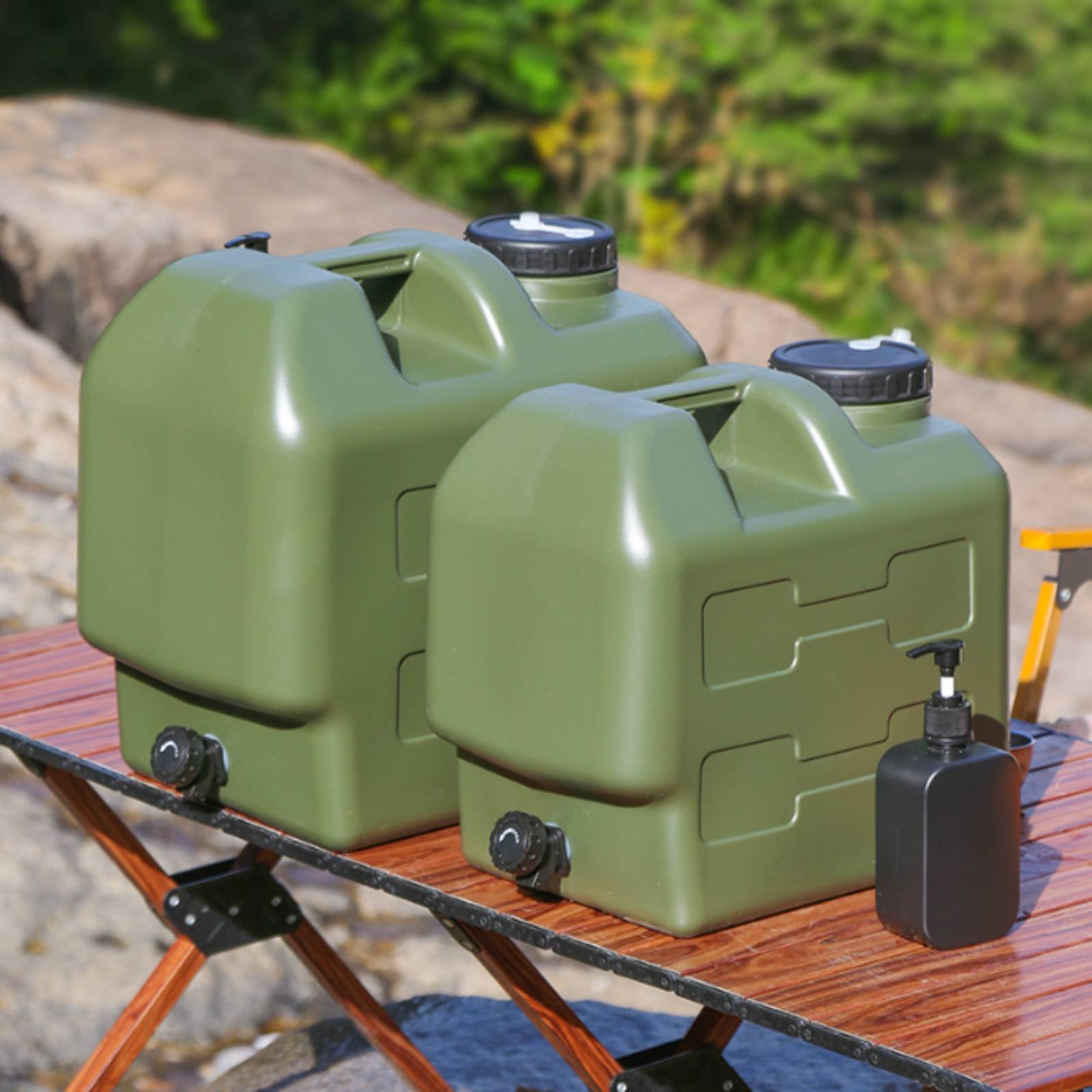 Water Container with Spigot Fo - مراجعة Outdoor Camping Food وسعره