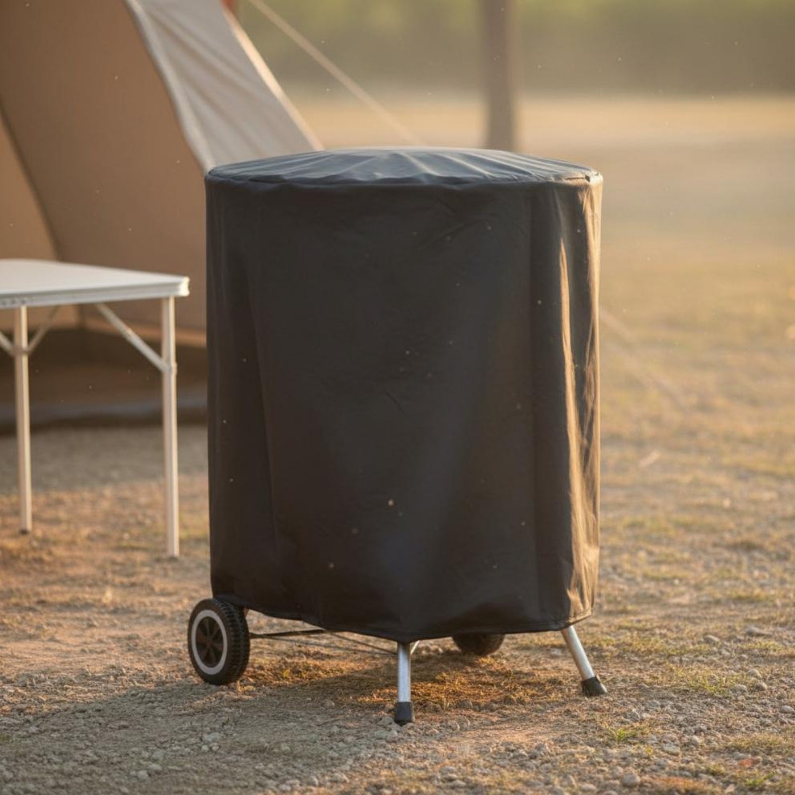 Round Grill Cover Waterproof R - مراجعة Outdoor Camping Bbq وسعره