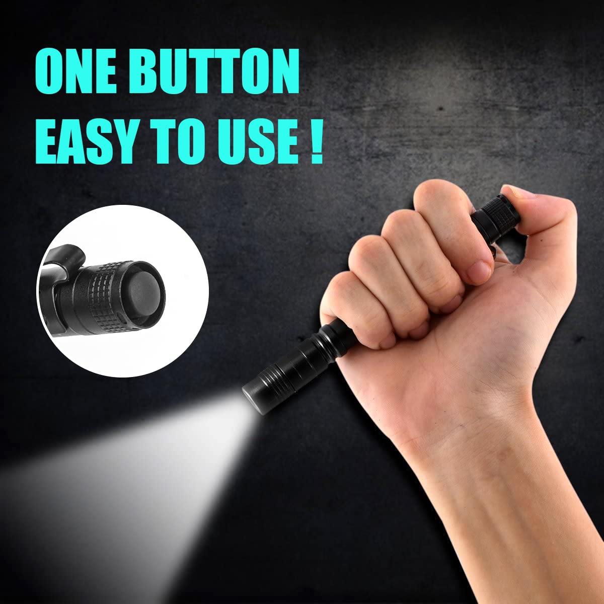 Portable Mini LED Pen Flashlig - مراجعة Outdoor Camping Items وسعره