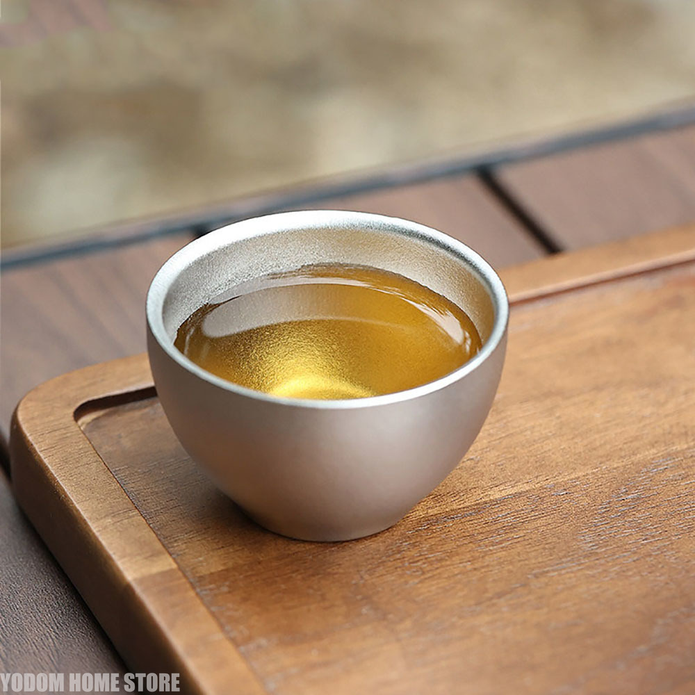 Small 100% Titanium Tea Cup Do - مراجعة Kitchen Outdoor Camping وسعره