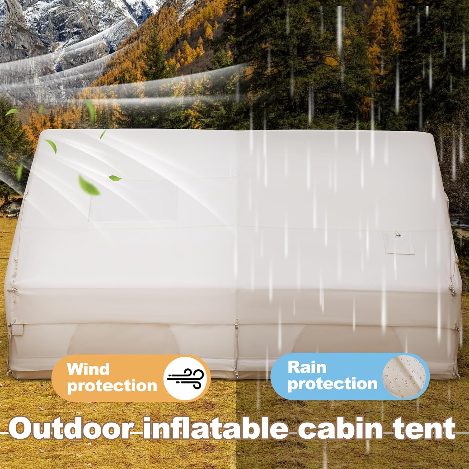 6-8 Person Inflatable Camping  - مراجعة Outdoor Camping Inflatable Tent وسعره