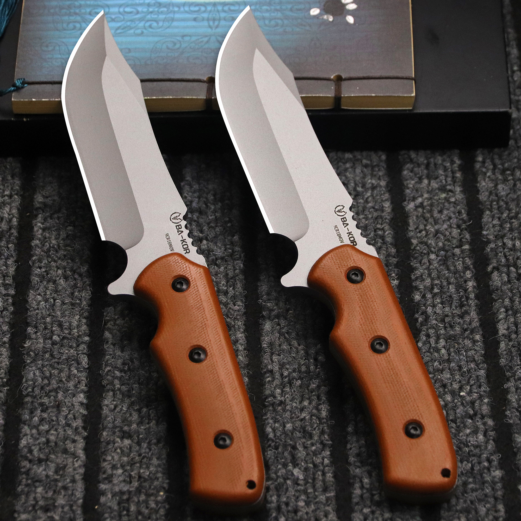 BA-KOR USA 9CR18MOV steel full - مراجعة Outdoor Camping Usa وسعره