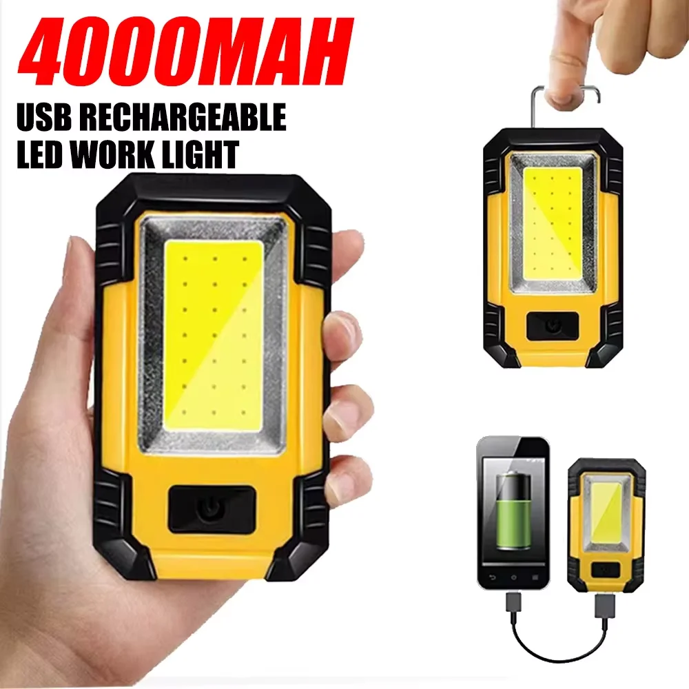 Rechargeable 4000MaH Work Ligh - مراجعة Outdoor Camping Lantern وسعره
