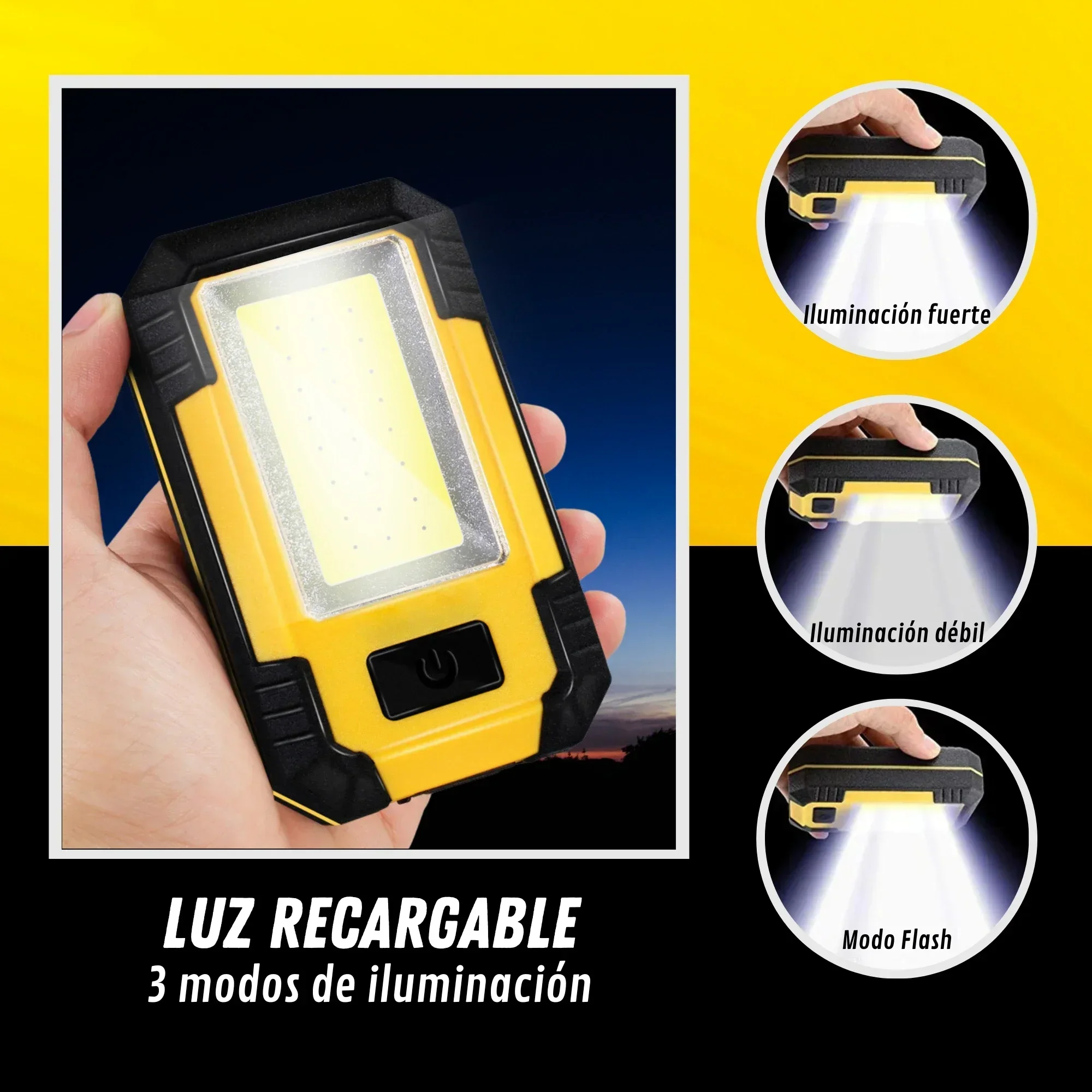Rechargeable 4000MaH Work Ligh - مراجعة Outdoor Camping Lantern وسعره