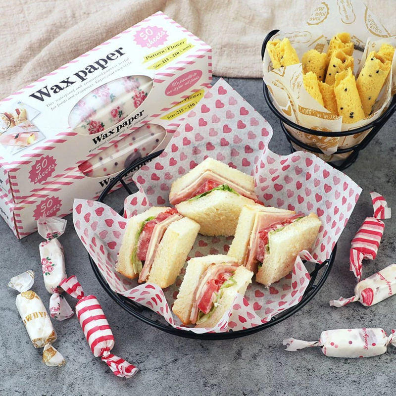 50pcs Food Grade Wax Paper Cam - مراجعة Outdoor Camping Food وسعره