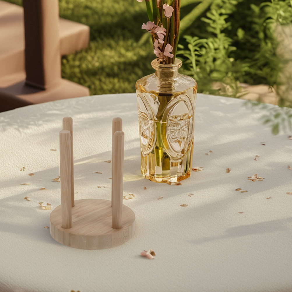 Wooden Picnic Cup Storage Rack - مراجعة Outdoor Camping Bbq وسعره